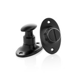 De Oude Deurklink WC Slot draaiknop ovaal rozet zwart De Oude Deurklink WC Slot draaiknop ovaal rozet zwart