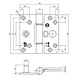 Intersteel Glijlagerscharnier SKG3 zwart 89 x 89 x 3 mm DIN links Intersteel Glijlagerscharnier SKG3 zwart 89 x 89 x 3 mm DIN links