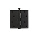 Intersteel Kogellagerscharnier mat zwart recht tot 70 kilo Intersteel Kogellagerscharnier mat zwart recht tot 70 kilo