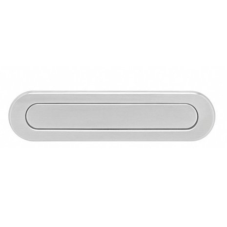 Intersteel Intersteel Brievenbus voordeur ovaal geborsteld RVS | De Oude Deurklink