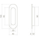 Intersteel Intersteel Schuifdeurkom ovaal mat zwart blind (120x40mm) | De Oude Deurklink Intersteel Intersteel Schuifdeurkom ovaal mat zwart blind (120x40mm) | De Oude Deurklink