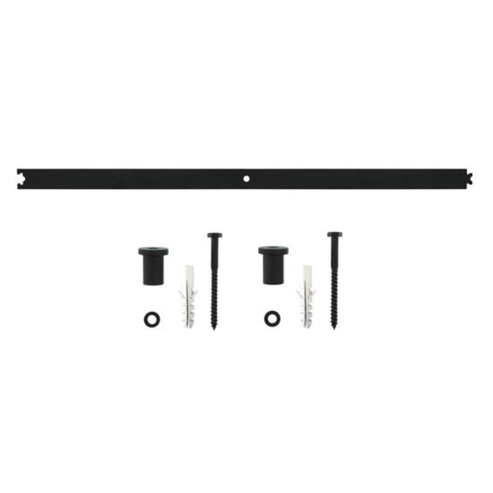 Intersteel Intersteel Tussenrail schuifdeursysteem mat zwart 90cm | De Oude Deurklink Intersteel Intersteel Tussenrail schuifdeursysteem mat zwart 90cm | De Oude Deurklink