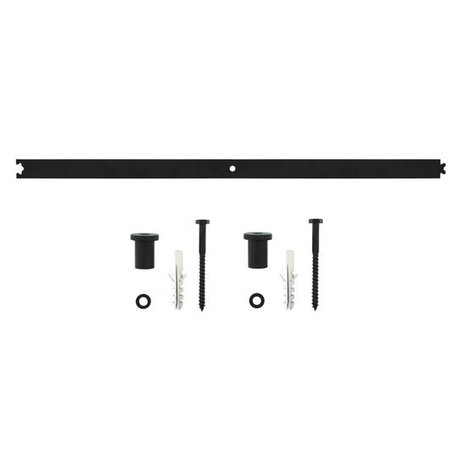 Intersteel Intersteel Tussenrail schuifdeursysteem mat zwart 90cm | De Oude Deurklink Intersteel Intersteel Tussenrail schuifdeursysteem mat zwart 90cm | De Oude Deurklink