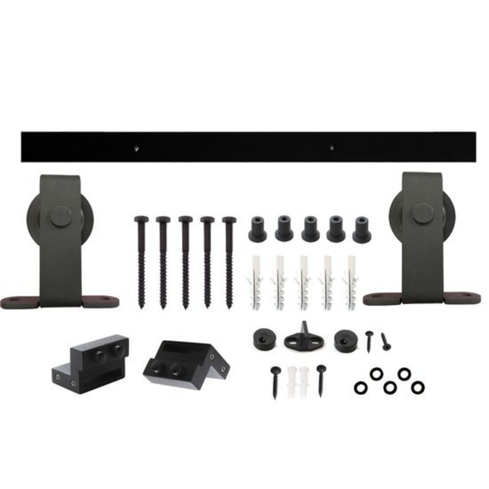 Intersteel Intersteel Schuifdeursysteem Basic Top mat zwart - compleet railsysteem | De Oude Deurklink Intersteel Intersteel Schuifdeursysteem Basic Top mat zwart - compleet railsysteem | De Oude Deurklink