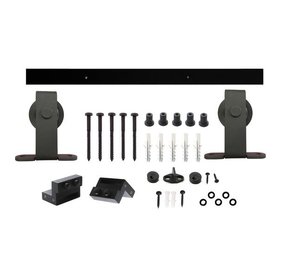 Intersteel Schuifdeursysteem Basic Top mat zwart Intersteel Schuifdeursysteem Basic Top mat zwart
