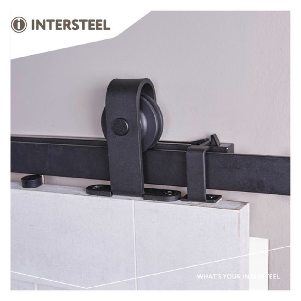 Intersteel Intersteel Schuifdeursysteem Basic Top mat zwart - compleet railsysteem | De Oude Deurklink Intersteel Intersteel Schuifdeursysteem Basic Top mat zwart - compleet railsysteem | De Oude Deurklink