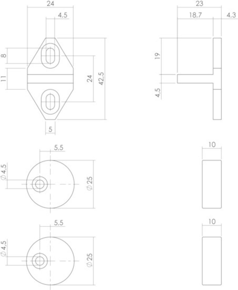Intersteel Intersteel Schuifdeur accessoire mat zwart binnendeur | De Oude Deurklink Intersteel Intersteel Schuifdeur accessoire mat zwart binnendeur | De Oude Deurklink