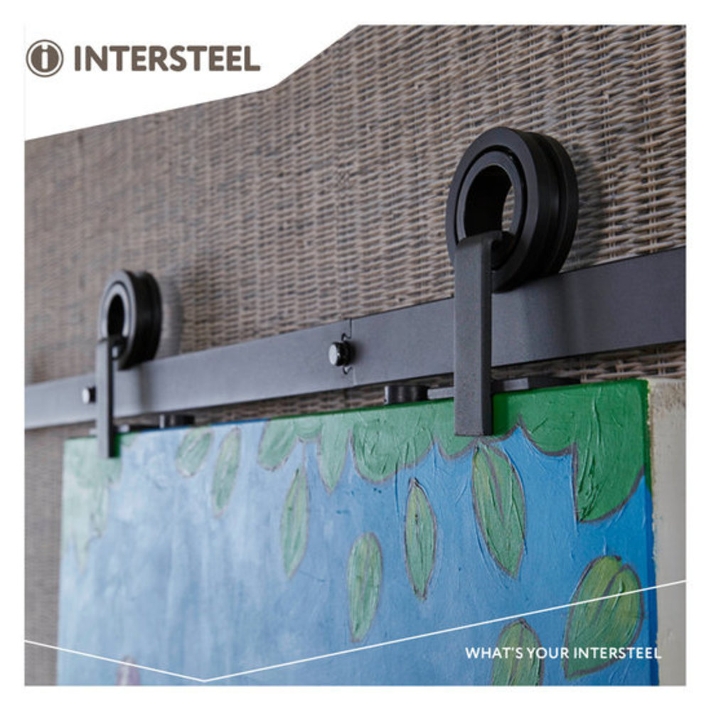 Intersteel Intersteel Schuifdeursysteem Modern Top mat zwart - compleet railsysteem | De Oude Deurklink Intersteel Intersteel Schuifdeursysteem Modern Top mat zwart - compleet railsysteem | De Oude Deurklink