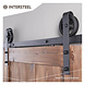 Intersteel Intersteel Schuifdeursysteem Wheel mat zwart - compleet railsysteem | De Oude Deurklink Intersteel Intersteel Schuifdeursysteem Wheel mat zwart - compleet railsysteem | De Oude Deurklink