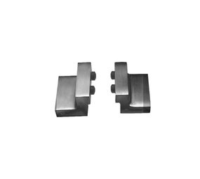 Intersteel Set van 2 stoppers schuifdeursysteem mat zwart met bevestiging Intersteel Set van 2 stoppers schuifdeursysteem mat zwart met bevestiging