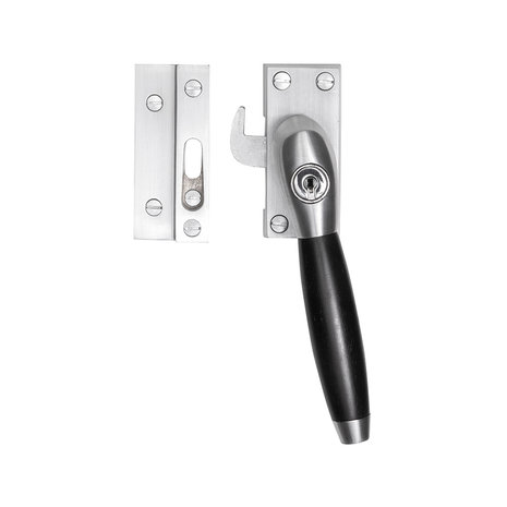 De Oude Deurklink Raamsluiting mat nikkel met slot Klassiek rechts | De Oude Deurklink jaren 30 raambeslag