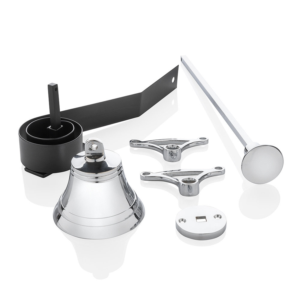 De Oude Deurklink Trekbel nikkel | De Oude Deurklink jaren 30 deurbeslag