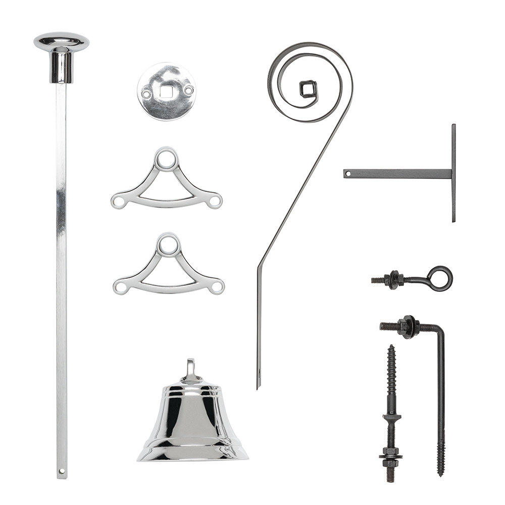 De Oude Deurklink Trekbel nikkel | De Oude Deurklink jaren 30 deurbeslag