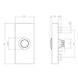 Intersteel Intersteel Deurbel voordeur rechthoekig mat zwart RVS - verdekte montage (65x30x10mm) | De Oude Deurklink