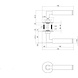 Intersteel Deurklink Bau-Stil rond magneet rozet geborsteld RVS Intersteel Deurklink Bau-Stil rond magneet rozet geborsteld RVS