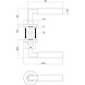 Intersteel Deurklink Bau-Stil rond rozet geborsteld RVS Intersteel Deurklink Bau-Stil rond rozet geborsteld RVS