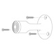 Intersteel Deurstopper recht model mat zwart Intersteel Deurstopper recht model mat zwart