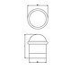 Intersteel Deurstopper rond met ring nikkel Intersteel Deurstopper rond met ring nikkel