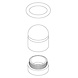 Intersteel Deurstopper rond met ring nikkel Intersteel Deurstopper rond met ring nikkel
