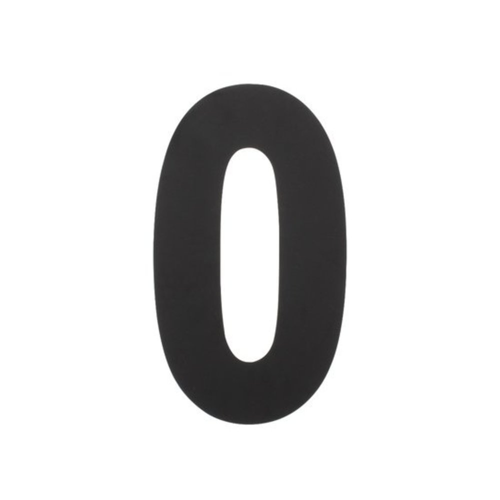 Intersteel Intersteel Huisnummer 0 XL RVS mat zwart (30cm) - weerbestendig buitendeurbeslag