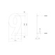 Intersteel Intersteel Huisnummer 9 XL RVS mat zwart (30cm) - weerbestendig buitendeurbeslag | De Oude Deurklink klassiek buitendeurbeslag Intersteel Intersteel Huisnummer 9 XL RVS mat zwart (30cm) - weerbestendig buitendeurbeslag | De Oude Deurklink klassiek buitendeurbeslag