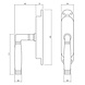 Intersteel Intersteel Klink-espagnolet Ton 222 mat nikkel met ebbenhout - stangenset 2x1250mm, rechts | De Oude Deurklink Intersteel Intersteel Klink-espagnolet Ton 222 mat nikkel met ebbenhout - stangenset 2x1250mm, rechts | De Oude Deurklink
