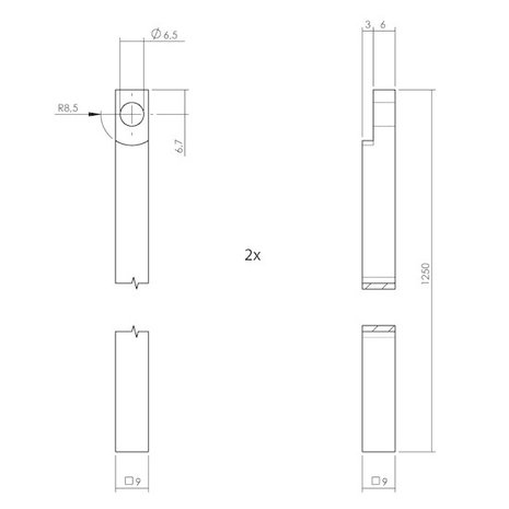 Intersteel Klink-espagnolet rechts Ton 222 met stangenset 2x1250mm nikkel/ebbenhout Intersteel Klink-espagnolet rechts Ton 222 met stangenset 2x1250mm nikkel/ebbenhout