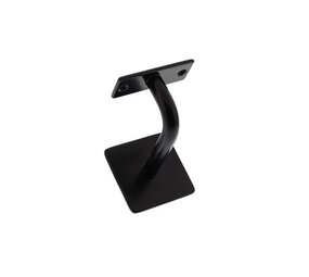 Intersteel Trapleuning houder gebogen vierkant vlak zadel zwart Intersteel Trapleuning houder gebogen vierkant vlak zadel zwart