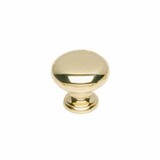 Intersteel Meubelknop paddenstoel 25 mm messing gelakt