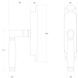 Intersteel Raamespagnolet Ton 222 rechts nikkel/ebbenhout Intersteel Raamespagnolet Ton 222 rechts nikkel/ebbenhout