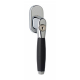 Intersteel Raamklink Ton 400 afsluitbaar ovaal rozet chroom/ebben hout Intersteel Raamklink Ton 400 afsluitbaar ovaal rozet chroom/ebben hout