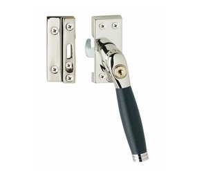 Intersteel Raamsluiting met slot skg1 rechts nikkel Ton 222 ebbenhout