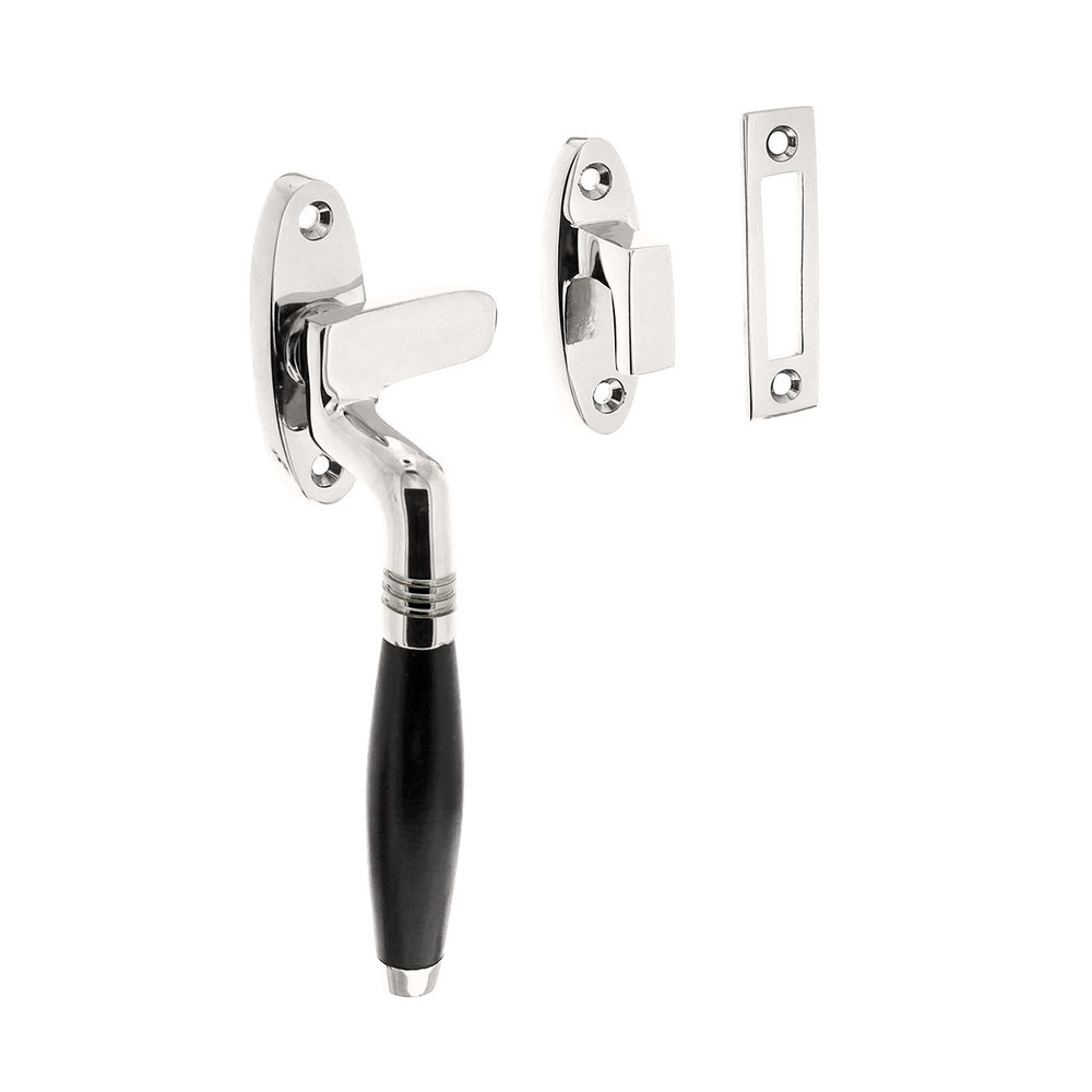 Intersteel Raamsluiting Ton links nikkel/ebbenhout