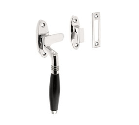 Intersteel Raamsluiting Ton links nikkel/ebbenhout