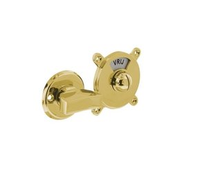 Intersteel WC slot / badkamersluiting George vrij/bezet messing gelakt