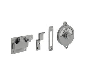 Intersteel WC-slot hendel vlak vrij/bezet chroom mat