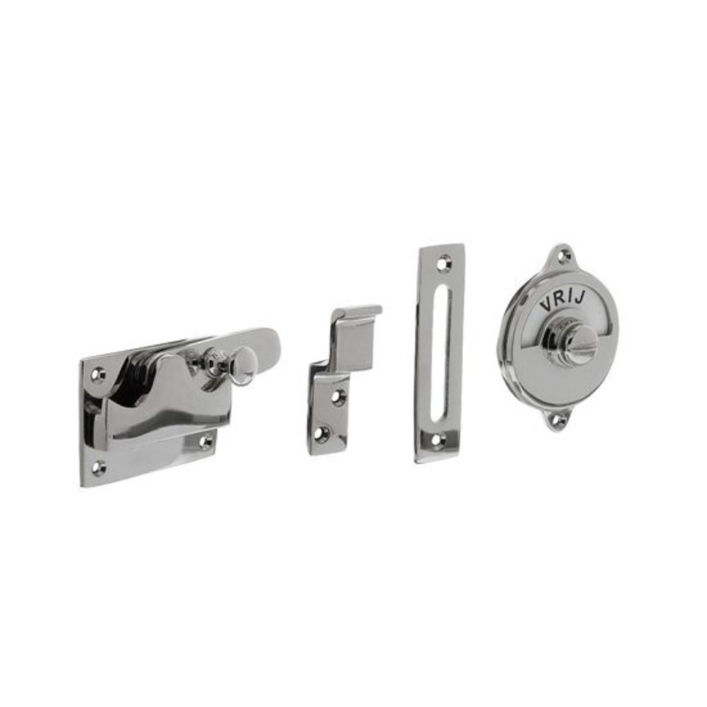Intersteel WC-slot hendel vlak vrij/bezet nikkel Intersteel WC-slot hendel vlak vrij/bezet nikkel