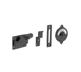 Intersteel WC-slot hendel vlak vrij-bezet mat zwart