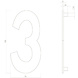 Intersteel Intersteel Huisnummer 3 RVS mat zwart (15cm) - weerbestendig buitendeurbeslag | De Oude Deurklink klassiek buitendeurbeslag Intersteel Intersteel Huisnummer 3 RVS mat zwart (15cm) - weerbestendig buitendeurbeslag | De Oude Deurklink klassiek buitendeurbeslag
