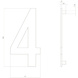 Intersteel Intersteel Huisnummer 4 RVS mat zwart (15cm) - weerbestendig buitendeurbeslag | De Oude Deurklink klassiek buitendeurbeslag Intersteel Intersteel Huisnummer 4 RVS mat zwart (15cm) - weerbestendig buitendeurbeslag | De Oude Deurklink klassiek buitendeurbeslag