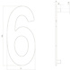 Intersteel Intersteel Huisnummer 6 RVS mat zwart (15cm) - weerbestendig buitendeurbeslag | De Oude Deurklink klassiek buitendeurbeslag Intersteel Intersteel Huisnummer 6 RVS mat zwart (15cm) - weerbestendig buitendeurbeslag | De Oude Deurklink klassiek buitendeurbeslag