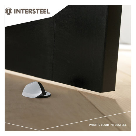 Intersteel Deurstopper bolrond chroom
