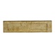 Intersteel Intersteel Brievenbus voordeur met klep en regenrand messing getrommeld | De Oude Deurklink