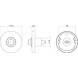 Intersteel Intersteel Deurbel voordeur rond messing getrommeld - verdekte montage | De Oude Deurklink Intersteel Intersteel Deurbel voordeur rond messing getrommeld - verdekte montage | De Oude Deurklink