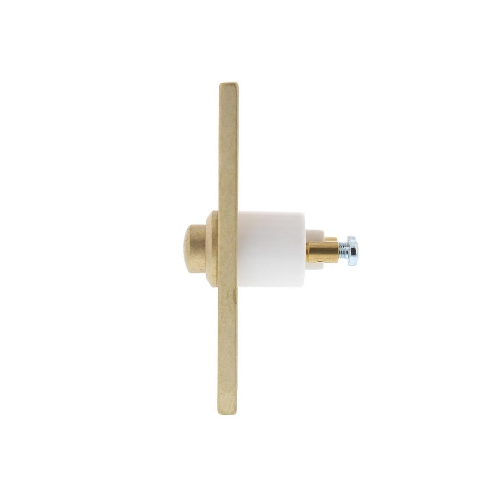 Intersteel Deurbel rechthoekig smal messing getrommeld