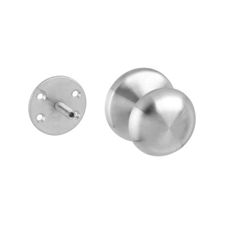 Intersteel Deurknop paddenstoel geborsteld RVS | De Oude Deurklink klassiek buitendeurbeslag Intersteel Deurknop paddenstoel geborsteld RVS | De Oude Deurklink klassiek buitendeurbeslag