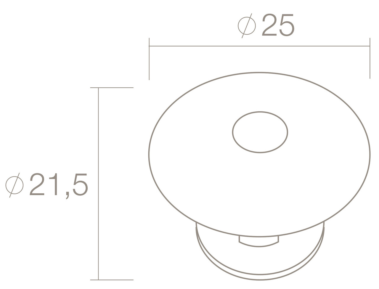 Intersteel Meubelknop rond zon 25mm messing gebruineerd Intersteel Meubelknop rond zon 25mm messing gebruineerd