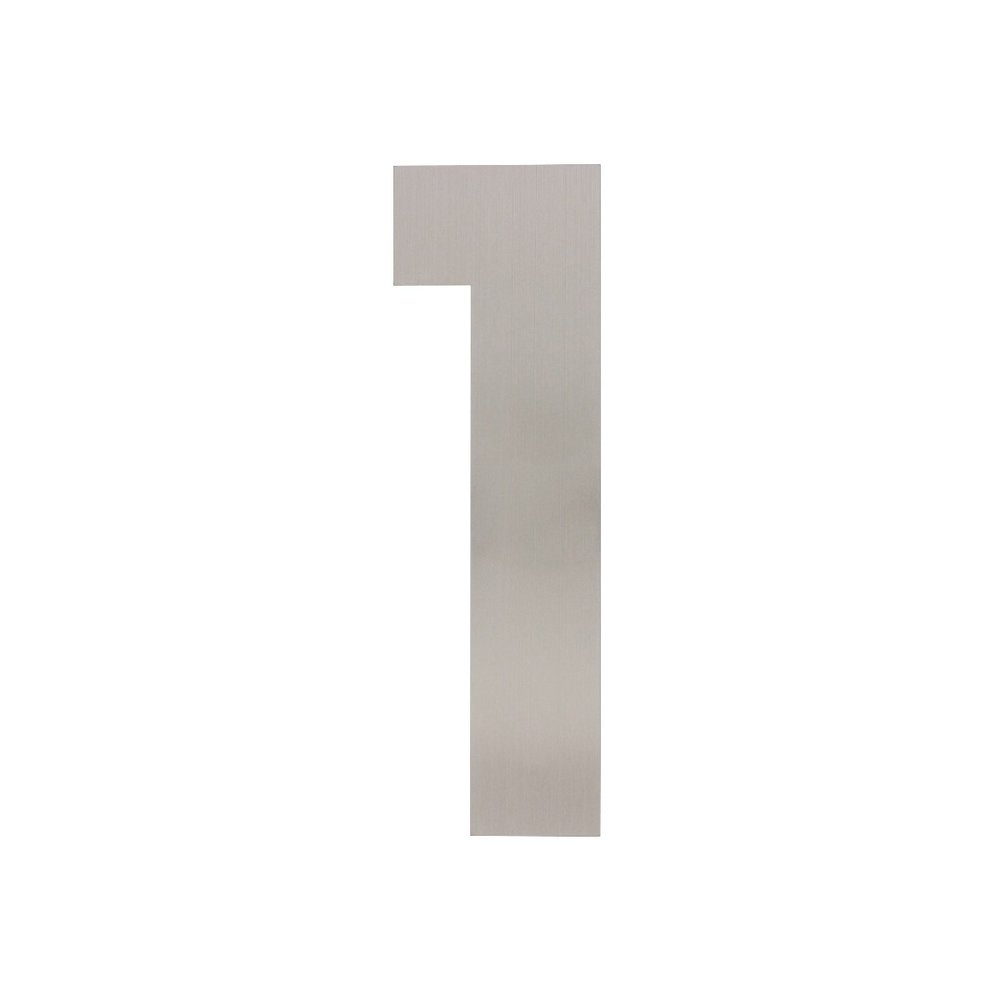 Intersteel Intersteel Huisnummer 1 XL geborsteld RVS (30cm) - weerbestendig buitendeurbeslag | De Oude Deurklink klassiek buitendeurbeslag Intersteel Intersteel Huisnummer 1 XL geborsteld RVS (30cm) - weerbestendig buitendeurbeslag | De Oude Deurklink klassiek buitendeurbeslag