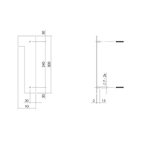 Intersteel Huisnummer 1 XL hoogte 30 cm geborsteld RVS Intersteel Huisnummer 1 XL hoogte 30 cm geborsteld RVS