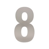 Intersteel Huisnummer 8 XL hoogte 30 cm geborsteld RVS